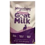 In date whole powdered goat milk, Meyenberg large