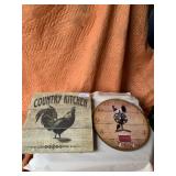 Kitchen Chickens Wall Decor 15ï¿½ x 15ï¿½ Clock 13ï¿½