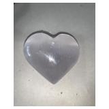 Selenite Heart approx 3ï¿½ x 3ï¿½