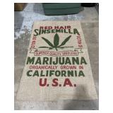 Red Hair Marijuana burlap sack 36ï¿½x 23ï¿½