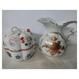 Porcelain picture and Andrea trinket box # 8013