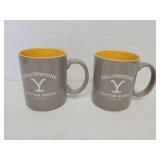 2 Yellowstone Dutton Ranch mugs 11oz