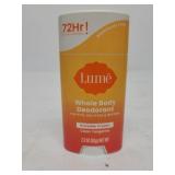 Lume Whole Body Deodorant Invisible Cream Clean