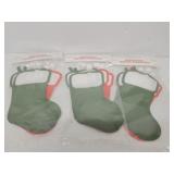 12 Christmas stocking reusable drink pouches 6oz