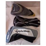 3 Golf Driver Covers, Ping, Taylor Made & Nike