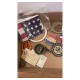 Military misc. items knife, medals etc