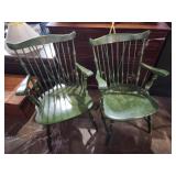 2 Spindle back captains chairs 18x24x36