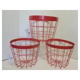 3 wire baskets 9x7