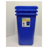 3 Eco Sense recycling wastebaskets 28qt