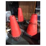 4 traffic cones 12 in