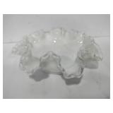 Fenton Glass rippled dish