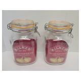 2 Kilner square clip top jars 51oz