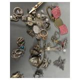 Lot of assorted Jewelry Pendants Earrings Rings