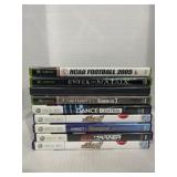 4 XBOX games and 5 XBOX 360 games