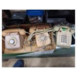 3 rotary and push button telephones not tested