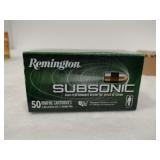 Remington subsonic 22LR 40 grain 50 cartridges