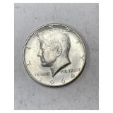 1964 Silver JFK half AU