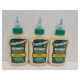 3 Titebond lll ultimate wood glue 4oz