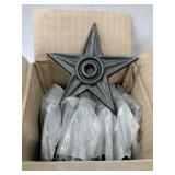 12 Cast iron Stars 4.5