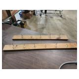 2 wall mount coat hanger racks 36 8n