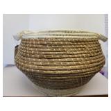 Threshold coiled basket 20x12in