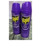 2 cans of RAID Flea killer & bed bug fogger. One