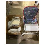 Vintage baby bouncer and material