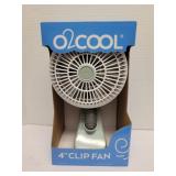 O2Cool 4in clip on fan