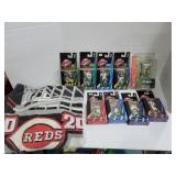 9 Topps Action Football Player figures 2in &