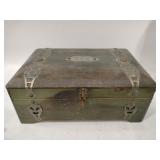 Vintage wooden chest 10x7