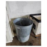 Metal trash can 24x30