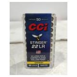 CCI stinger 22LR hollow point 32 grain 50 rounds