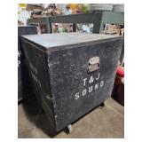 Amp and speaker pa rolling case 24x24x28