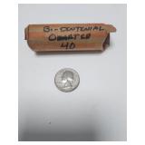 Roll of Bicentennial Quarters as found