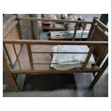 Wooden doll bed 27 x14x20