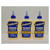 3 Titebond ll premium wood glue 8oz