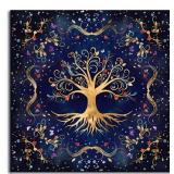 30x30 inch Tree of Life tarot tablecloth / alter