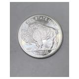 1 Troy ounce .999 fine silver round