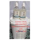 Combo Deal 1 tub of wipes (400 Cleancide