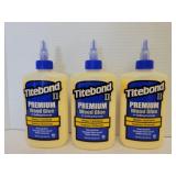 3 Titebond ll premium wood glue 8oz