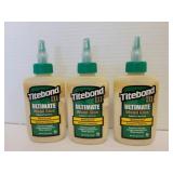 3 Titebond lll ultimate wood glue 4oz