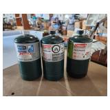 Coleman propane tanks camping two feel full