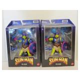 2 Masterverse Sun Man Pig Head figures 8in