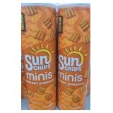 4 cans of sunchips harvest cheddar minis