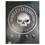 Wooden Harley Davidson motorcycles sign with