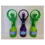 3 O2Cool deluxe misting fans 11in