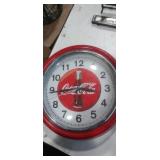 Coca-Cola wall clock 9in