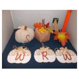 Monogrammed Fall Decor