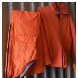 Hunter Orange Zip Hoody & Lined Bibs