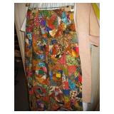 Retro Patchwork Long Skirt- Size small